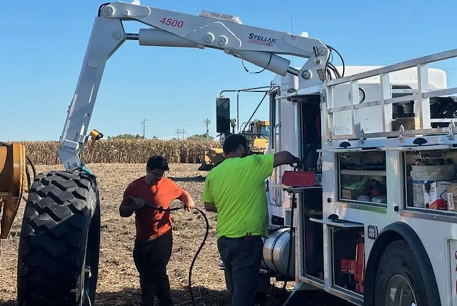 replacing rubber tires on farm equipment central il